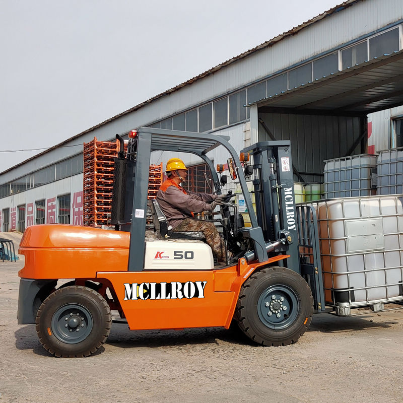 FD50K Diesel Counterweight Forklift  Load Center 500 Mm MITSUBISHI S4S ISUZU 4JG2 Engine